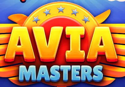 Avia Masters game with airplane and multiplier chart